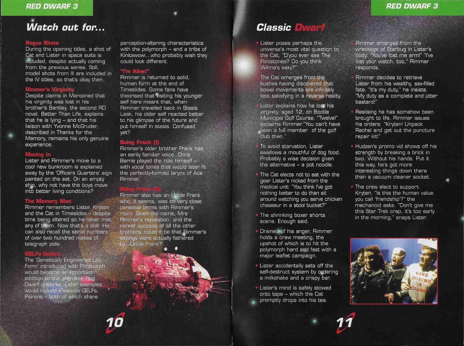 Inserts from BBCDVD 1215